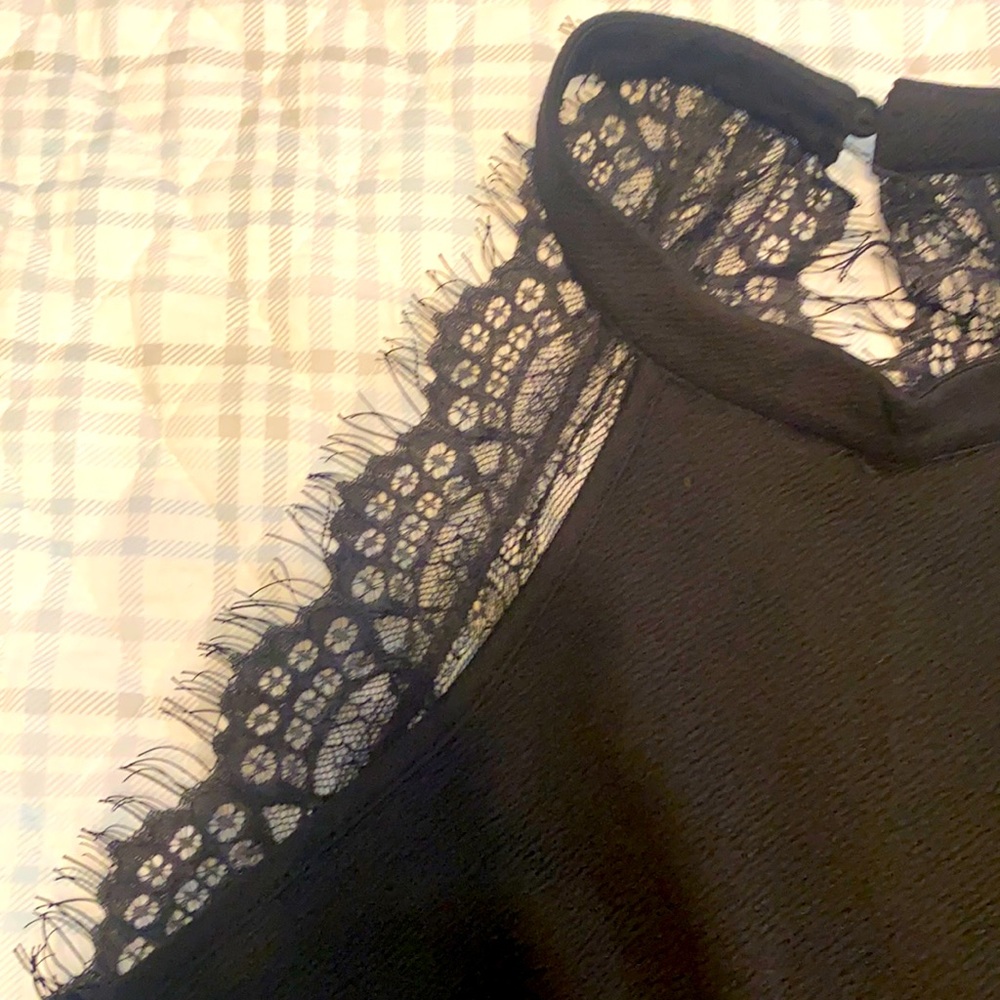 Black lace dress